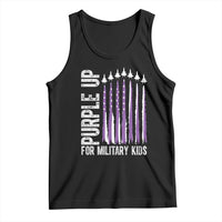 Purple Up For Military Kids Tank Top US Flag Military Child Support