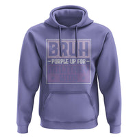 Bruh Purple Up For Military Kids Hoodie Support Military Kids