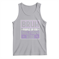 Bruh Purple Up For Military Kids Tank Top Support Military Kids