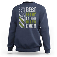 Best Effin’ Father In Law Ever Sweatshirt FIL Gun American Flag