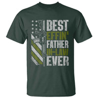 Best Effin’ Father In Law Ever T Shirt FIL Gun American Flag