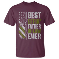 Best Effin’ Father In Law Ever T Shirt FIL Gun American Flag