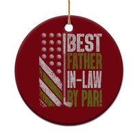 Father In Law Golf Ceramic Ornament Best FIL By Par Fathers Day Gift for Golfers