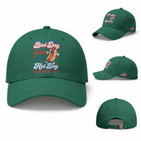 Bad Day To Be A Hot Dog Baseball Cap Hotdog Lover Wiener 4th Of July