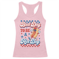Bad Day To Be A Hot Dog Racerback Tank Top Hotdog Lover Wiener 4th Of July