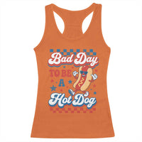 Bad Day To Be A Hot Dog Racerback Tank Top Hotdog Lover Wiener 4th Of July
