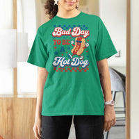 Bad Day To Be A Hot Dog T Shirt For Women Hotdog Lover Wiener 4th Of July