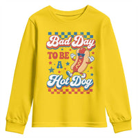 Bad Day To Be A Hot Dog Youth Sweatshirt Hotdog Lover Wiener 4th Of July