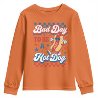 Bad Day To Be A Hot Dog Youth Sweatshirt Hotdog Lover Wiener 4th Of July