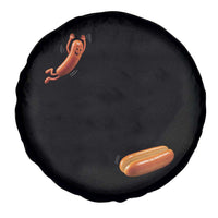 Funny Hot Dog Spare Tire Cover Hotdog Jumping Into Bun Sausage BBQ Grilling High Dive