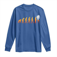 Funny BBQ Long Sleeve Shirt Evolution Of Grill Master Grilling Gifts Meat Smoking