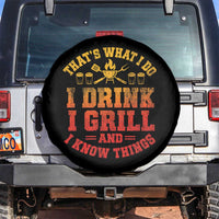 I Drink I Grill Spare Tire Cover Funny Bbq Grilling Barbecue Beer Lovers