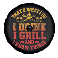 I Drink I Grill Spare Tire Cover Funny Bbq Grilling Barbecue Beer Lovers