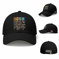 Funny Dad Baseball Cap Retro Dad Bank Fathers Day