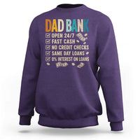 Funny Dad Sweatshirt Retro Dad Bank Fathers Day