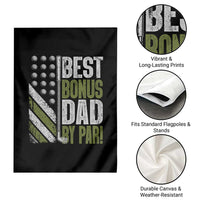 Best Bonus Dad By Par Garden Flag Step Dad Golf American Flag Fathers Day Gift For Golfers