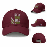Best Bonus Dad By Par Baseball Cap Step Dad Golf American Flag Fathers Day Gift For Golfers