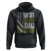 Best Bonus Dad By Par Hoodie Step Dad Golf American Flag Fathers Day Gift For Golfers