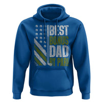 Best Bonus Dad By Par Hoodie Step Dad Golf American Flag Fathers Day Gift For Golfers
