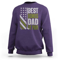 Best Bonus Dad By Par Sweatshirt Step Dad Golf American Flag Fathers Day Gift For Golfers