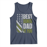 Best Bonus Dad By Par Tank Top Step Dad Golf American Flag Fathers Day Gift For Golfers