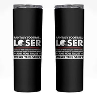 I Suck at Fantasy Football Skinny Tumbler Funny Loser Commissioner Draft Party Commish FFL - Wonder Print Shop