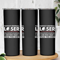I Suck at Fantasy Football Skinny Tumbler Funny Loser Commissioner Draft Party Commish FFL - Wonder Print Shop