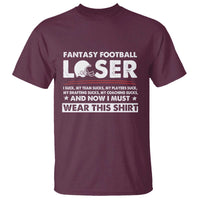 I Suck at Fantasy Football T Shirt Funny Loser Commissioner Draft Party Commish FFL - Wonder Print Shop