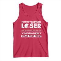 I Suck at Fantasy Football Tank Top Funny Loser Commissioner Draft Party Commish FFL - Wonder Print Shop