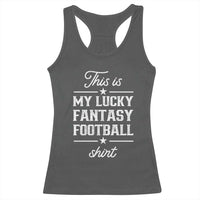 Lucky Fantasy Football Racerback Tank Top Commissioner Draft Party Commish FFL - Wonder Print Shop