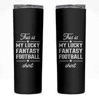 Lucky Fantasy Football Skinny Tumbler Commissioner Draft Party Commish FFL - Wonder Print Shop