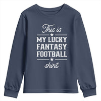 Lucky Fantasy Football Youth Sweatshirt Commissioner Draft Party Commish FFL - Wonder Print Shop