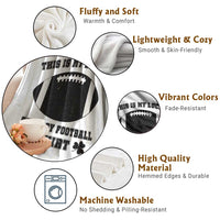 Lucky Fantasy Football Throw Blanket Vintage Commissioner Draft Party Commish FFL - Wonder Print Shop