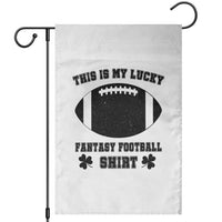 Lucky Fantasy Football Garden Flag Vintage Commissioner Draft Party Commish FFL - Wonder Print Shop