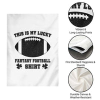 Lucky Fantasy Football Garden Flag Vintage Commissioner Draft Party Commish FFL - Wonder Print Shop
