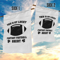 Lucky Fantasy Football Garden Flag Vintage Commissioner Draft Party Commish FFL - Wonder Print Shop