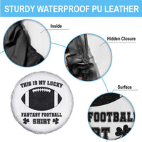 Lucky Fantasy Football Spare Tire Cover Vintage Commissioner Draft Party Commish FFL - Wonder Print Shop