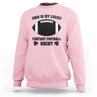 Lucky Fantasy Football Sweatshirt Vintage Commissioner Draft Party Commish FFL - Wonder Print Shop
