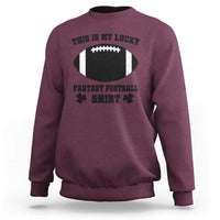 Lucky Fantasy Football Sweatshirt Vintage Commissioner Draft Party Commish FFL - Wonder Print Shop