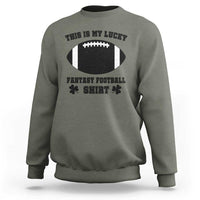 Lucky Fantasy Football Sweatshirt Vintage Commissioner Draft Party Commish FFL - Wonder Print Shop