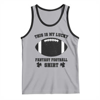 Lucky Fantasy Football Tank Top Vintage Commissioner Draft Party Commish FFL - Wonder Print Shop