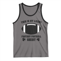 Lucky Fantasy Football Tank Top Vintage Commissioner Draft Party Commish FFL - Wonder Print Shop
