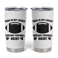 Lucky Fantasy Football Tumbler Cup Vintage Commissioner Draft Party Commish FFL - Wonder Print Shop