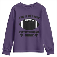 Lucky Fantasy Football Youth Sweatshirt Vintage Commissioner Draft Party Commish FFL - Wonder Print Shop
