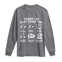 Funny Cornhole Lover Long Sleeve Shirt Things I Do In My Spare Time Bean Bag Toss Game