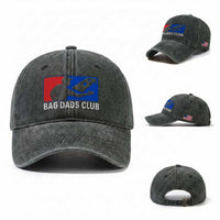 Funny Cornhole Bag Dads Club Washed Cotton Baseball Cap