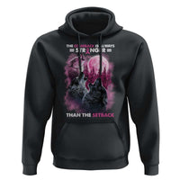 Pink Breast Cancer Hoodie Pink Ribbon Comeback Stronger Than Setback Wolf Moon - Wonder Print Shop