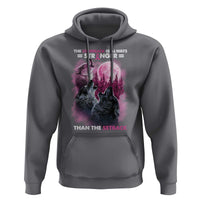 Pink Breast Cancer Hoodie Pink Ribbon Comeback Stronger Than Setback Wolf Moon - Wonder Print Shop
