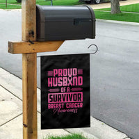 Husband Of A Warrior Breast Cancer Awareness Garden Flag Wife Support Squad - Wonder Print Shop