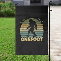 Onefoot Leg Amputee Recovery Garden Flag Retro One Foot Bigfoot - Wonder Print Shop